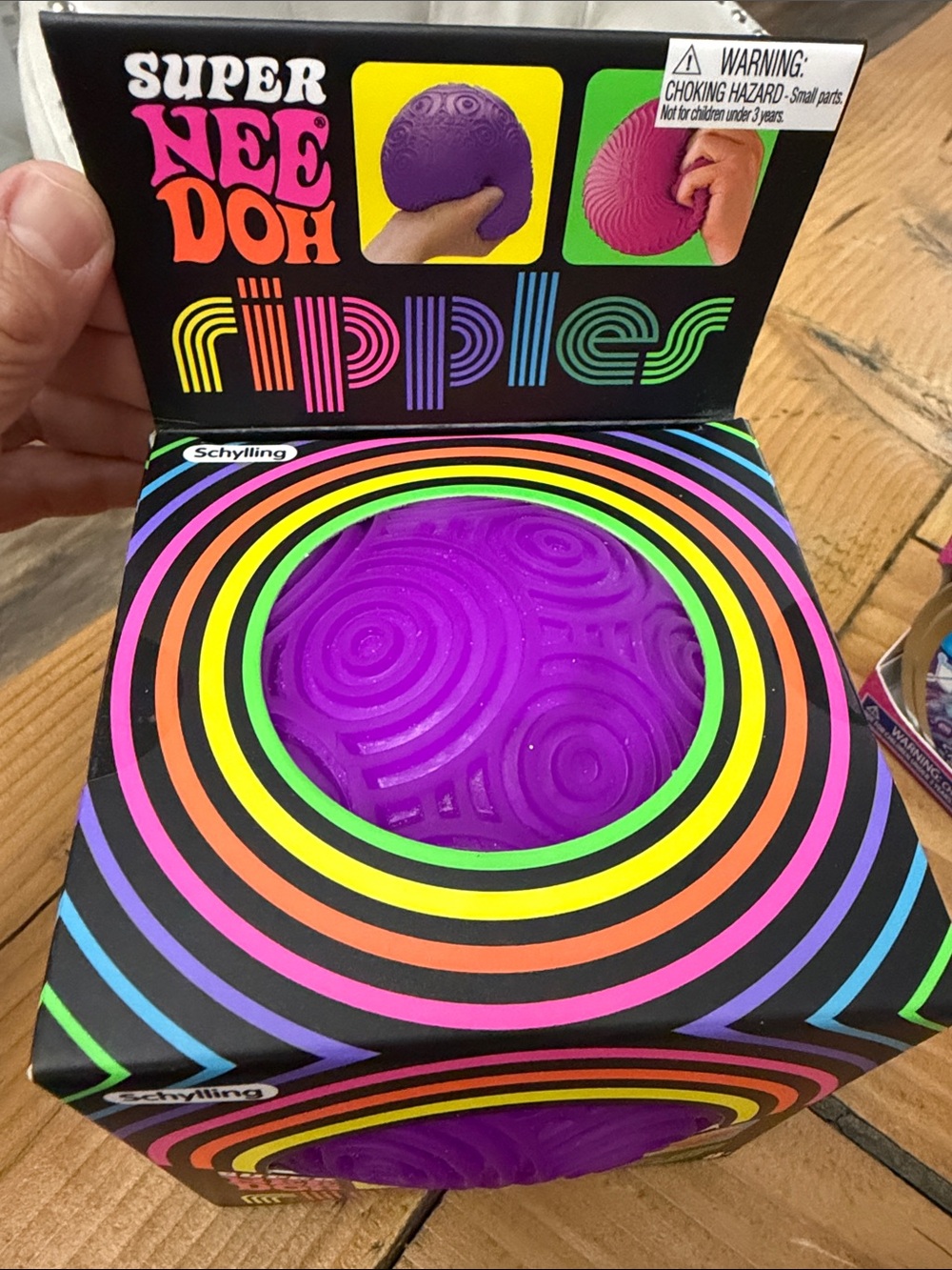 Super Nee Doh Ripples Sensory Toy - Schylling Purple Authentic - Picture 4 of 5